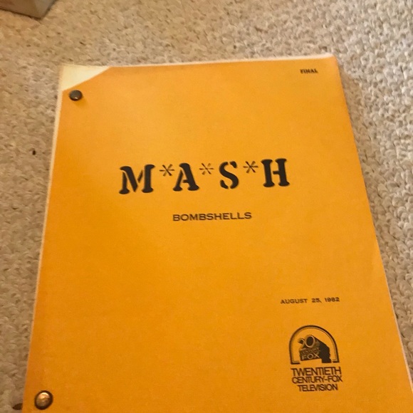 M*A*SH script August 25, 1972 authentic has been in trunk - Picture 4 of 4